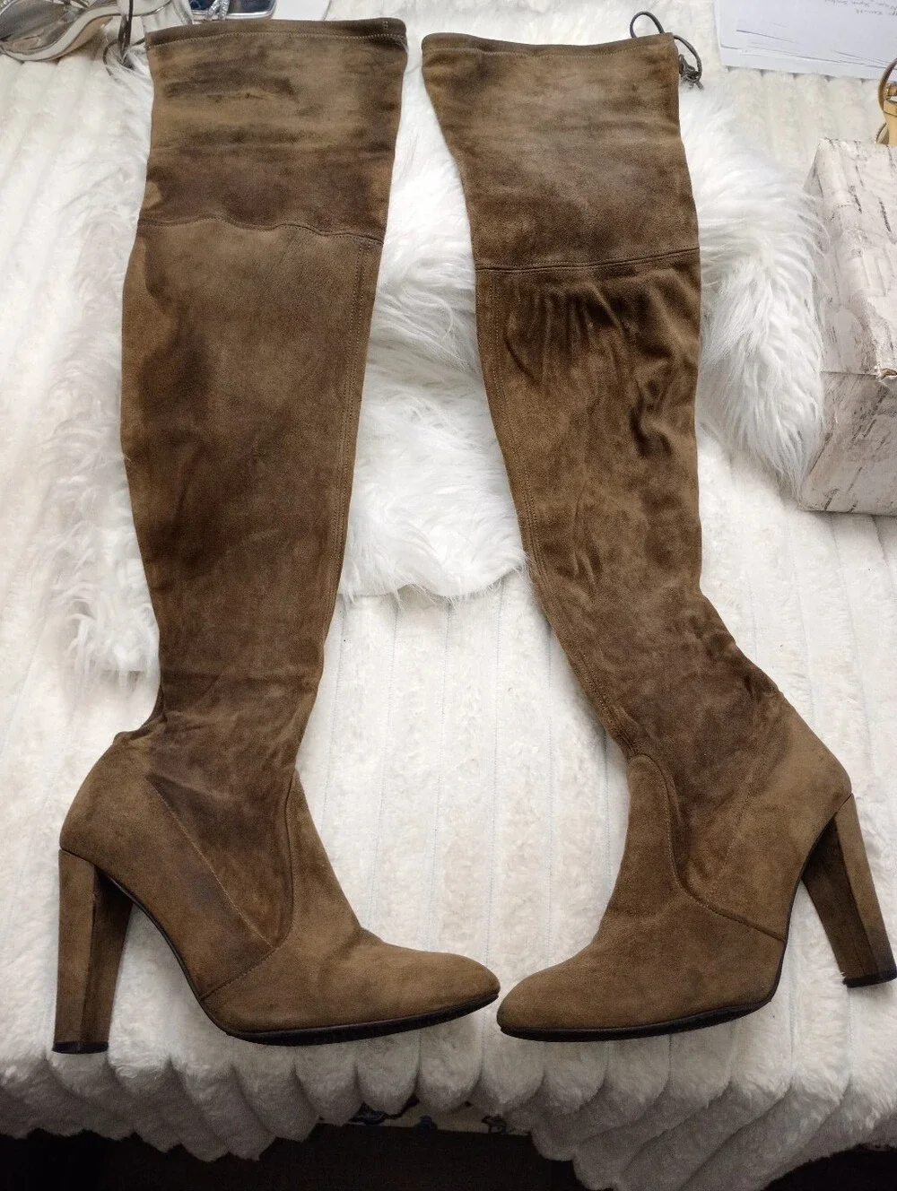 Stuart Weitzman Over-the-Knee  Suede Women’s Boots in Brown SZ 7